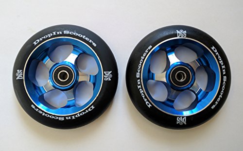 Trintion 2Pcs 120mm Scooter Replacement Wheels Scooter Wheels Fits Thicken PU Scooter Wheels for Stunt Scooters and Most Freestyle Scooter